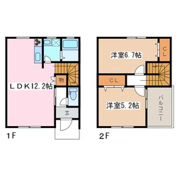 矢部様戸建賃貸住宅の物件間取画像